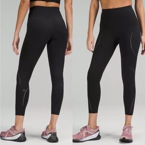 Lululemon Base Pace High-Rise Reflective Tight Sz 6 25" Black